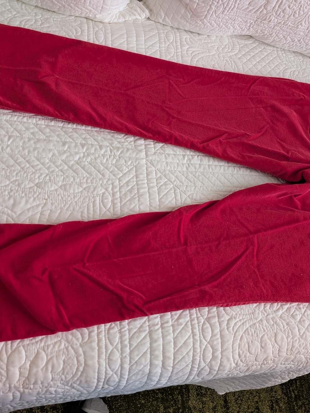 SO Teal & Red Corduroy Junior Size 15. 2 Pairs - Picture 7 of 8